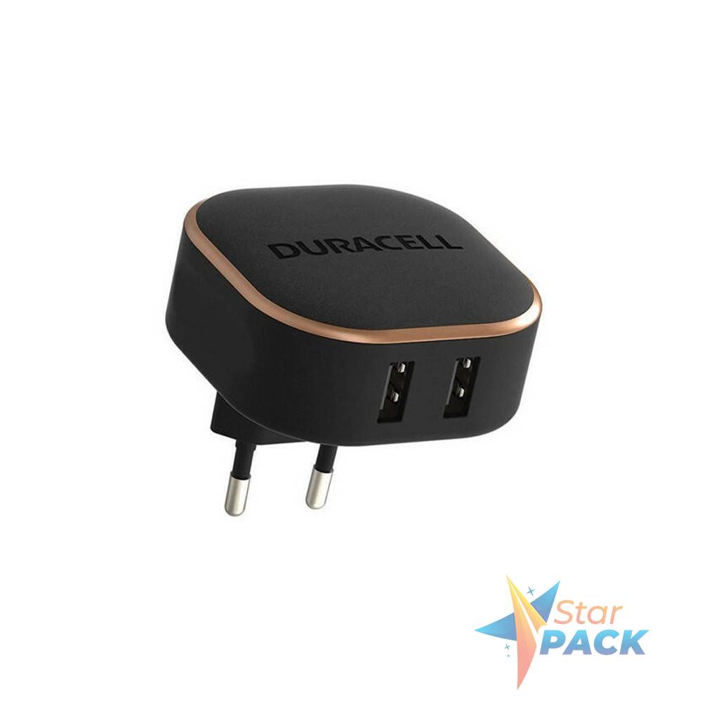 Incarcator Duracell dual USB-A 24WBlack