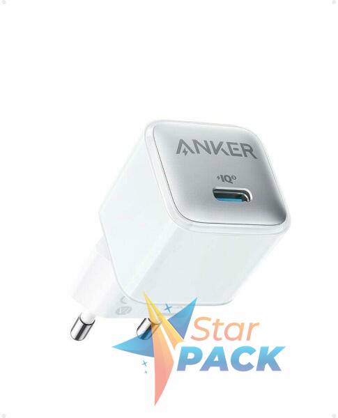 INCARCATOR retea Anker 512 20W, PowerIQ, 1 x USB Type-C,  alb,  - 0194644125646