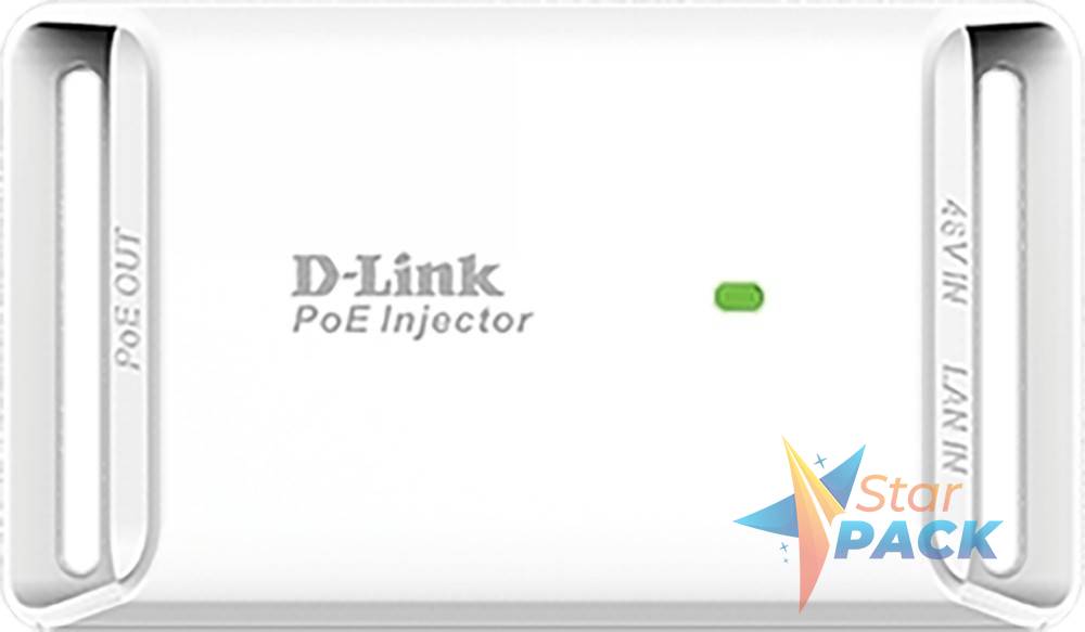 INJECTOR PoE D-LINK 1 port Gigabit, compatibil IEEE 802.3af