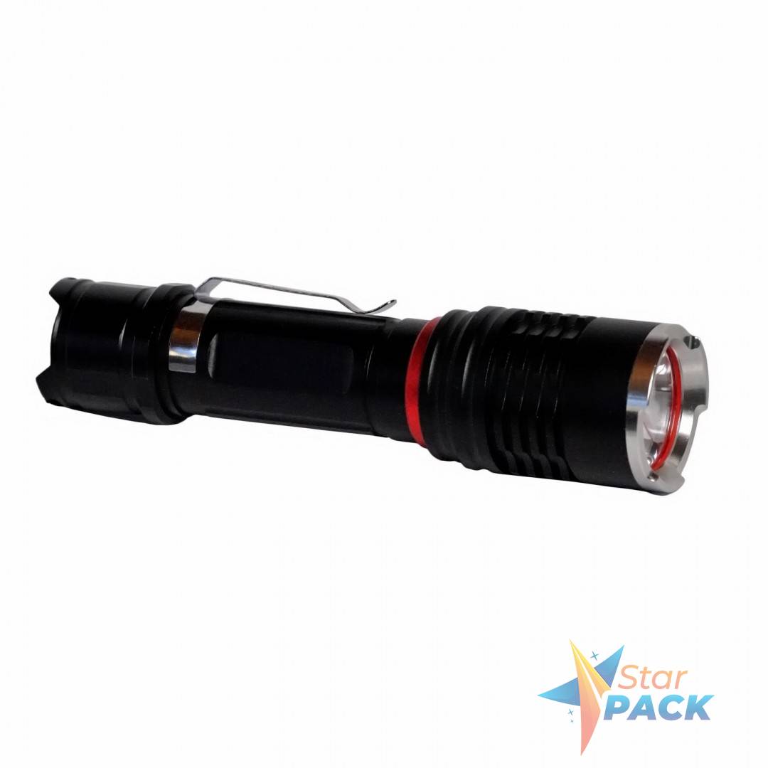 LANTERNA LED SPACER 250 lm, mufa microUSB pt incarcare, High-middle-low-strobe-SOS, battery:3 x AAA