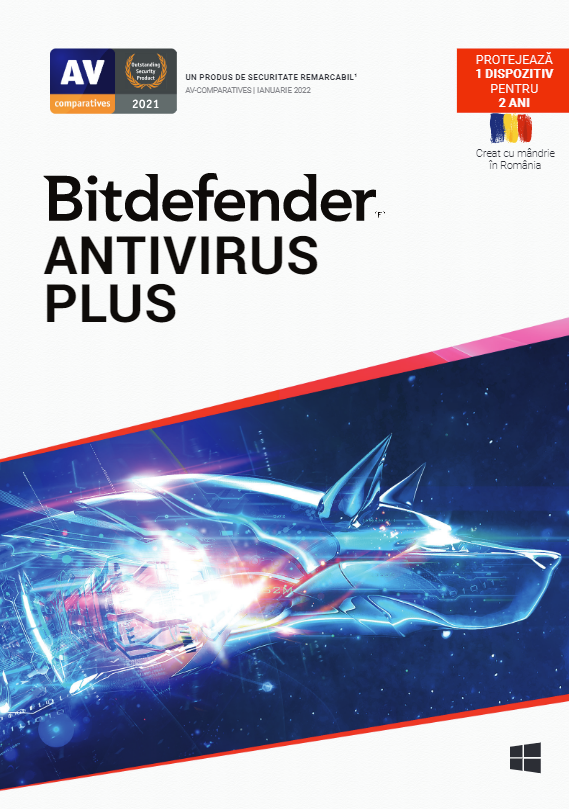 LICENTA Bitdefender Antivirus Plus, 1 utilizator, 2 ani pt. PC, retail
