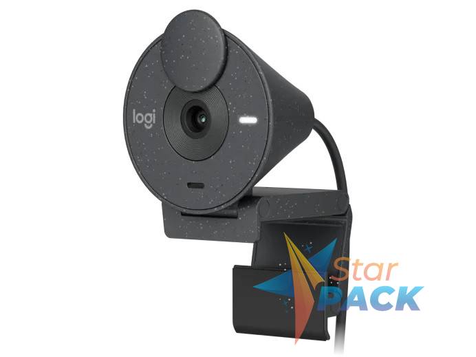 LOGITECH Brio 300 Full HD webcam - GRAPHITE - USB