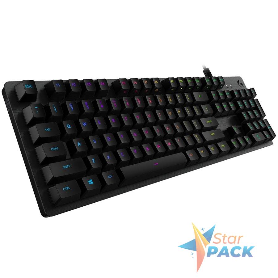 LOGITECH G512 CARBON LIGHTSYNC RGB Mechanical Gaming Keyboard with GX Brown switches-CARBON-US INTL-USB