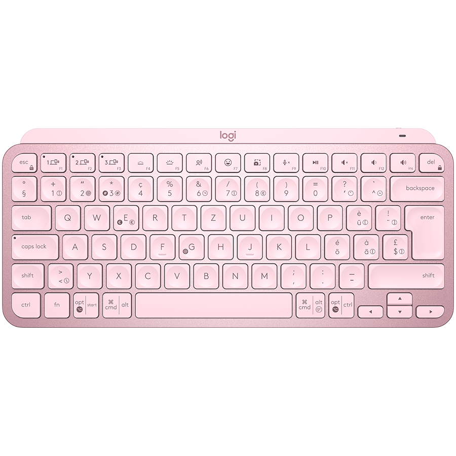 LOGITECH MX Keys Mini Minimalist Wireless Illuminated Keyboard - ROSE - US INTL - 2.4GHZ/BT - INTNL LOGITECH