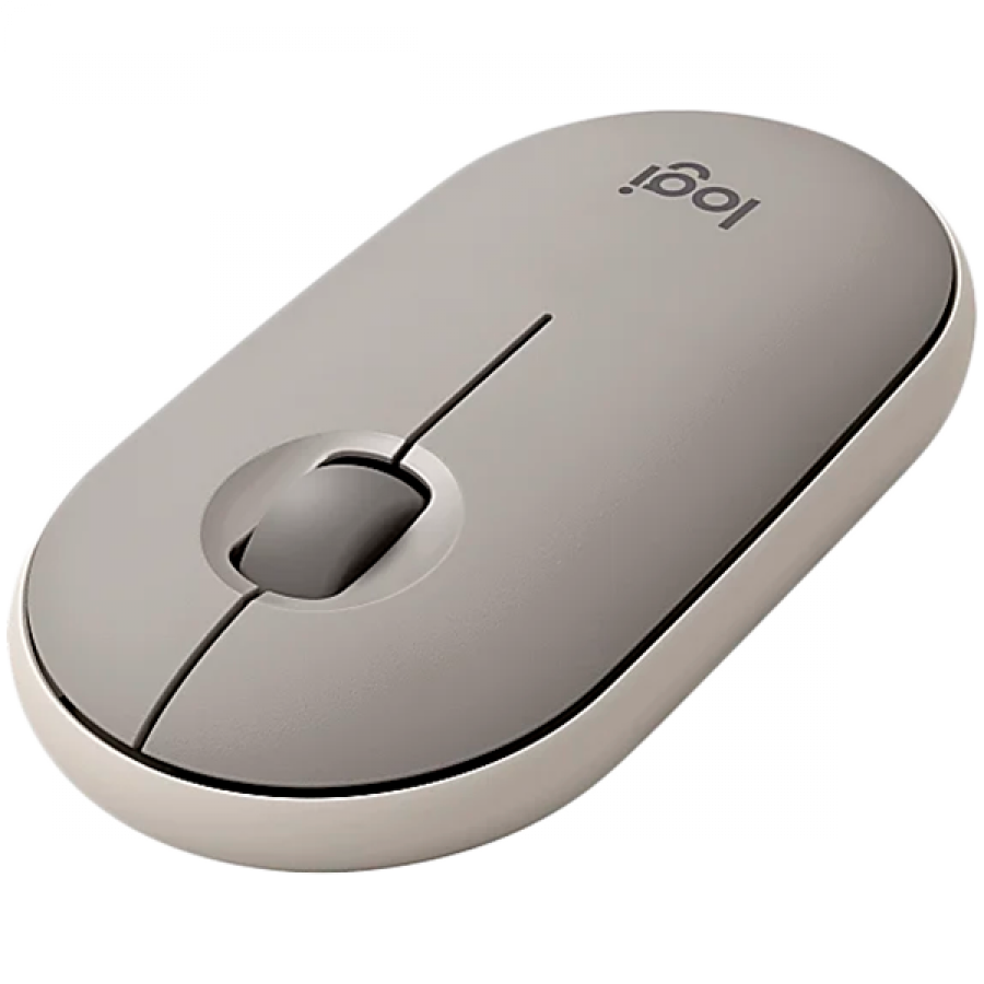 LOGITECH Pebble M350 Wireless Mouse - SAND - 2.4GHZ/BT - EMEA - CLOSED BOX