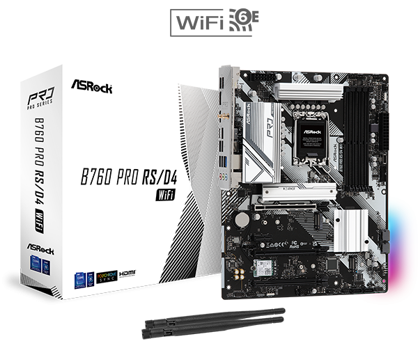 MB Asrock B760 Pro RS LGA1700 DDR4 WIFI