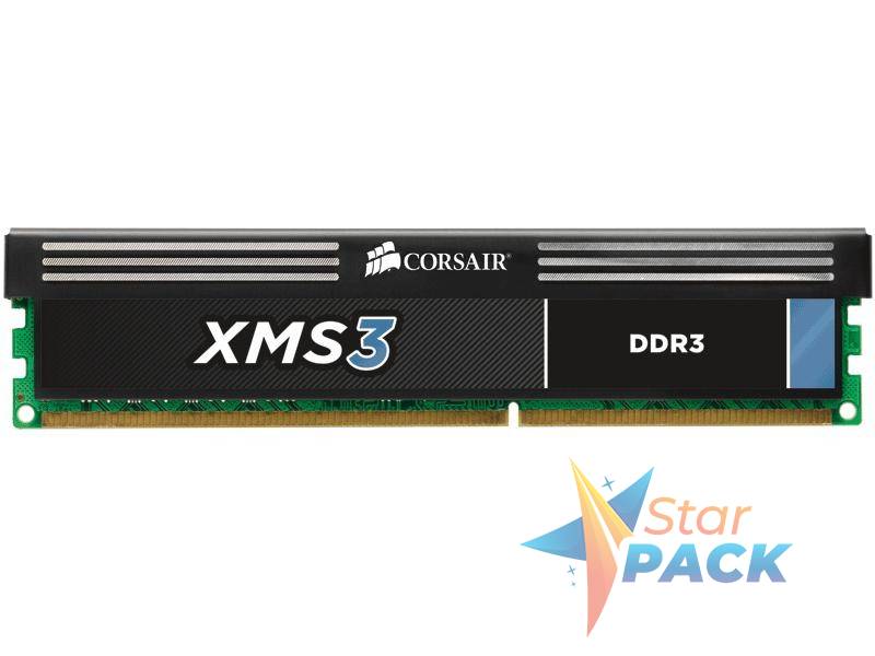 Memorie DDR Corsair DDR3 4 GB, frecventa 1333 MHz, 1 modul, radiator