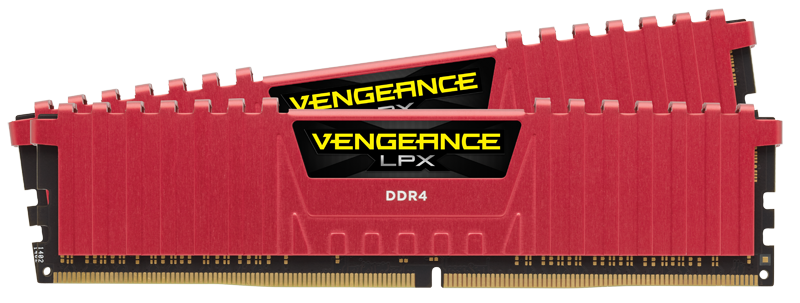 Memorie DDR Corsair VENGEANCE LPX DDR4 16 GB, frecventa 3200 MHz, 8 GB x 2 module, radiator