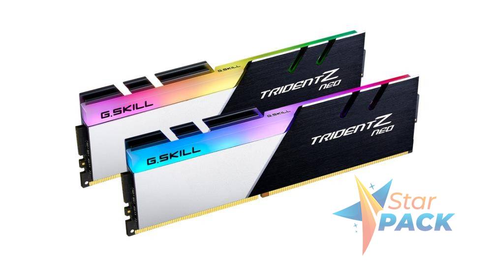 Memorie DDR G.Skill - gaming  Trident Z Neo DDR4 32GB frecventa 3600 MHz, 16GB x 2 module, radiator,iluminare, latenta CL18