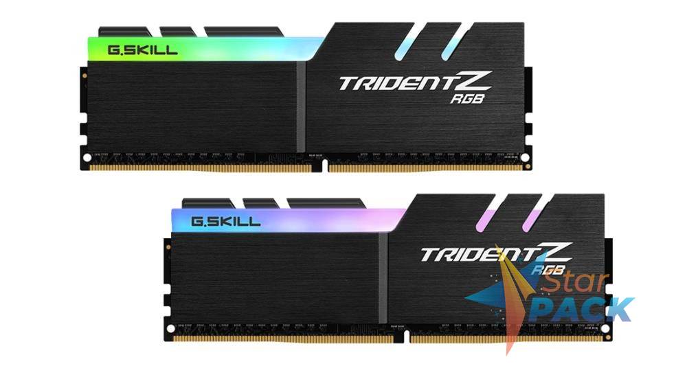 Memorie DDR G.Skill - gaming Trident Z RGB DDR4 16GB frecventa 3600 MHz, 8GB x 2 module, radiator,iluminare, latenta CL18