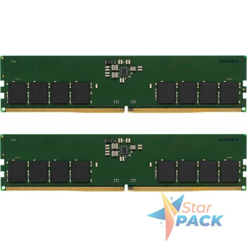 Memorie DDR Kingston DDR5 32GB frecventa 4800 MHz, 16GB x 2 module, latenta CL40