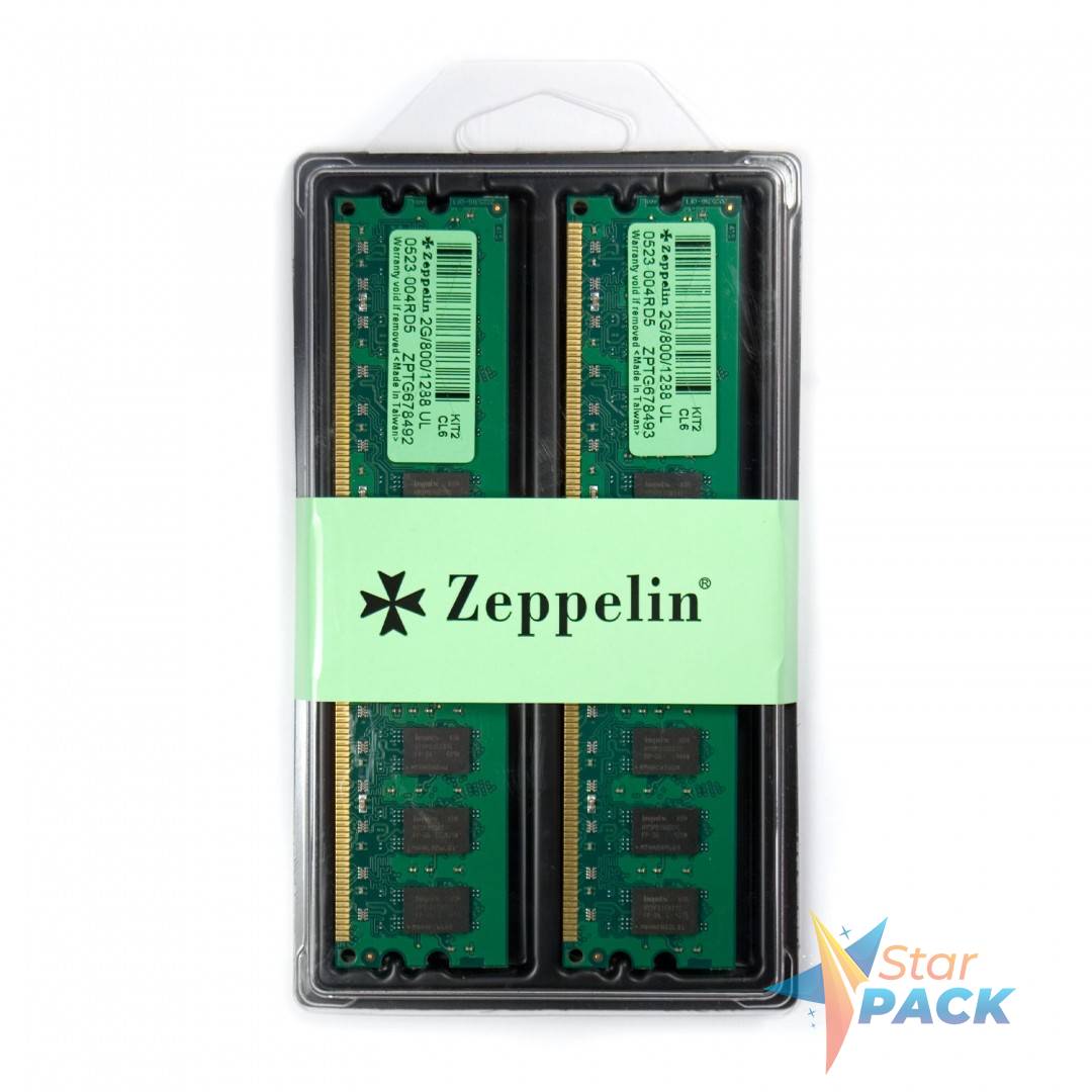 Memorie DDR Zeppelin DDR2 4GB frecventa 800 MHz, retail