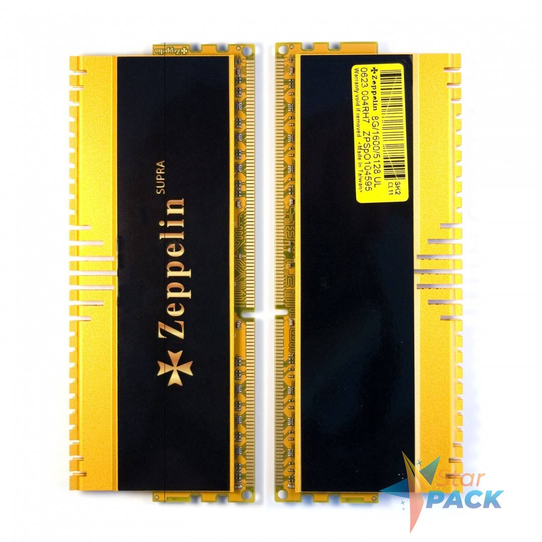 Memorie DDR Zeppelin DDR3 Gaming 16GB frecventa 1600 Mhz dual channel kit, radiator