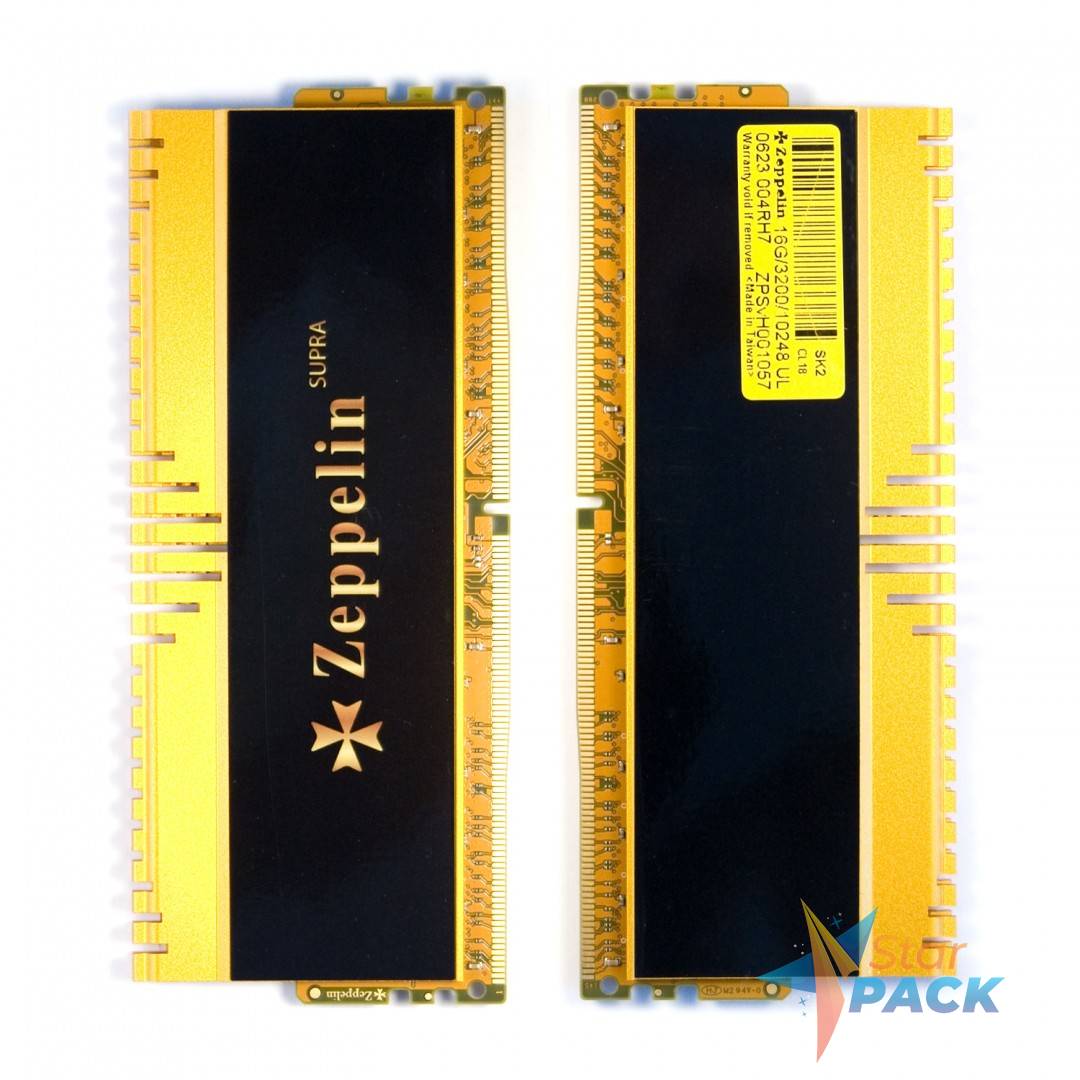 Memorie DDR Zeppelin DDR4 Gaming 32GB frecventa 3200 Mhz dual channel kit, radiator