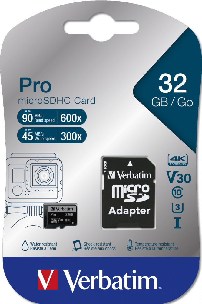 MEMORIE SD CARD VERBATIM 32GB CLASA 10 ADAPTOR INCLUS