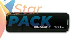 MEMORIE USB 2.0 KINGMAX 128 GB, cu capac, plastic, negru