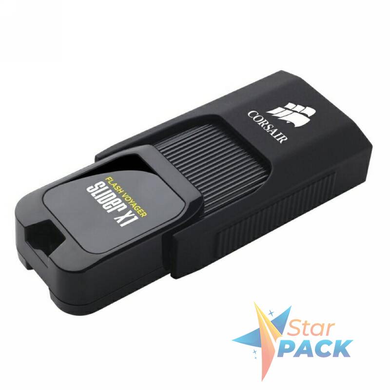 MEMORIE USB 3.0 CORSAIR 128 GB, retractabila, carcasa plastic, negru