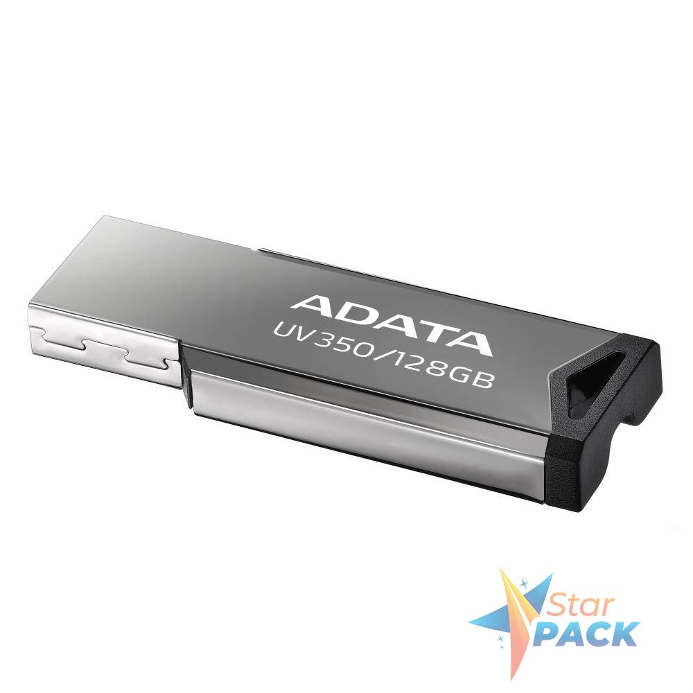 MEMORIE USB ADATA 128 GB, USB 3.2 gen 1, clasica, carcasa metalica, argintiu