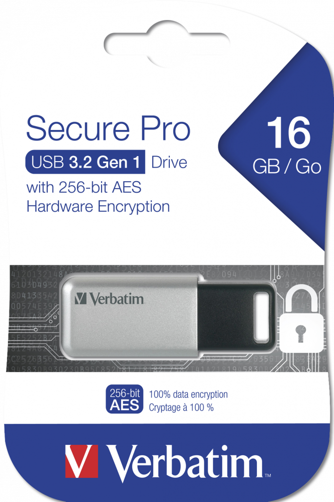 MEMORIE USB VERBATIM SECURE DATA PRO 16GB USB 3.0
