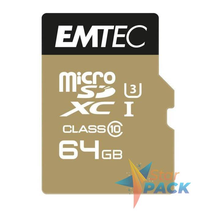 MICRO SD EMTEC MICROSDHC 64GB CL10