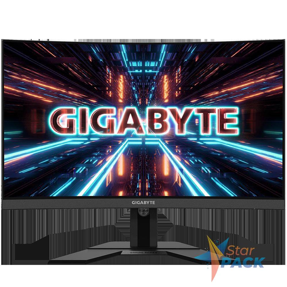 MONITOR Gigabyte 27 inch, Gaming, VA, WQHD, Wide | curbat, 250 cd/mp, 1 ms, HDMI | DisplayPort