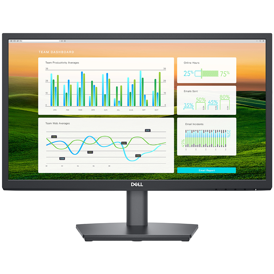 Monitor LED Dell E2222HS, 21.45, FHD 1920x1080 VA AG 16:9 60Hz, 250 cd/m2, 3000:1, 178/178, 5ms GtG, Flicker Free, 1xHDMI, 1xDP, 1xVGA, Height, Tilt adjustable