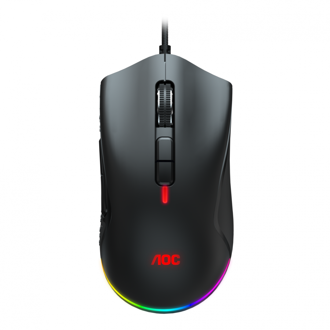 Mouse AOC , USB, 16000DPI, negru