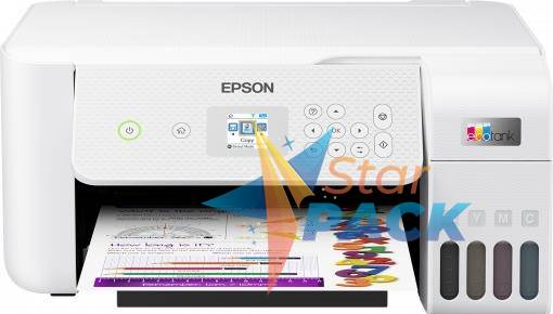 Multifunctional CISS Color EPSON EcoTank L3266, A4, Functii: Impr.|Scan.|Cop., Viteza de Printare Monocrom: 33ppm, Viteza de printare color: 15ppm, Conectivitate:USB|WiFi, Duplex:Nu , ADF:Nu  