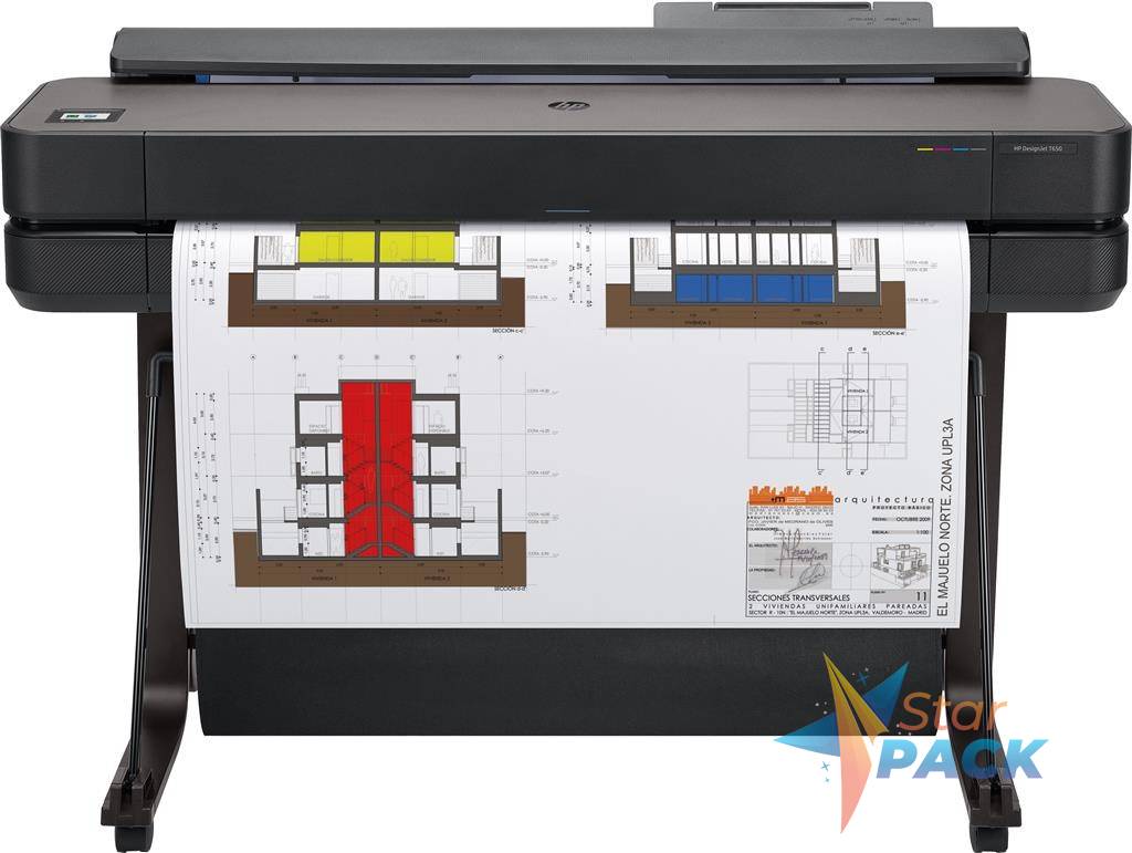 Plotter Inkjet Color HP DesignJet T650, 36 A0