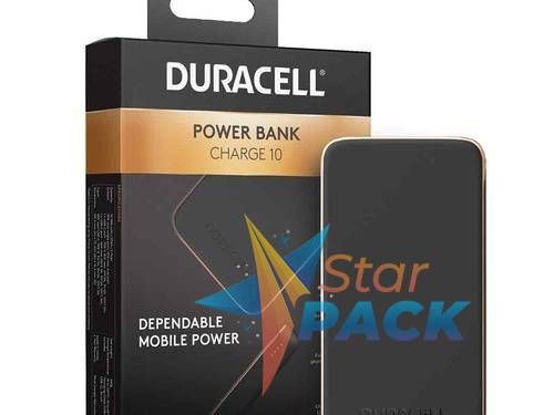 Power Bank Duracell Charge10 10.000mAh black