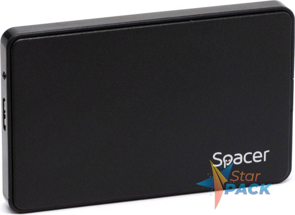 RACK extern SPACER, pt HDD/SSD, 2.5 inch, S-ATA, interfata PC USB 3.0, Husa piele sintetitca, plastic, negru,  45506249