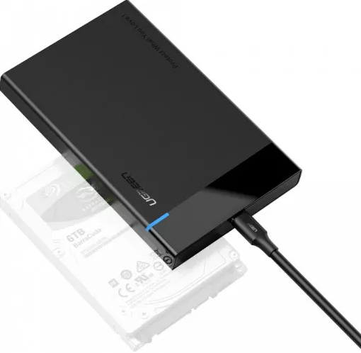 RACK extern Ugreen, US221 pt HDD si SSD SATA 2.5 conectare USB 3.0 max 5 Gbps, ABS, negru  - 6957303838486