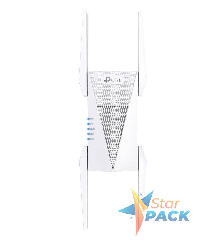 RANGE EXTENDER TP-LINK wireless  5400Mbps, 1 port Gigabit, 4 antene externe, 2.4 / 5 si 6 GHz triple  band, Wi-Fi 6