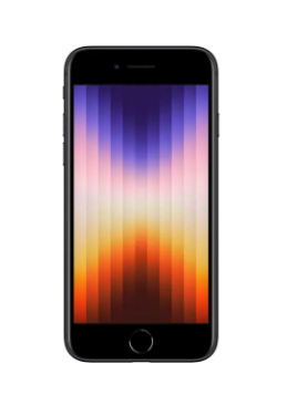 SMARTphone Apple, iPhone SE3  ecran 4.7 inch, dual sim,  rez. camera 12 Mpix,  memorie interna 128 GB, 5G, iOS, negru