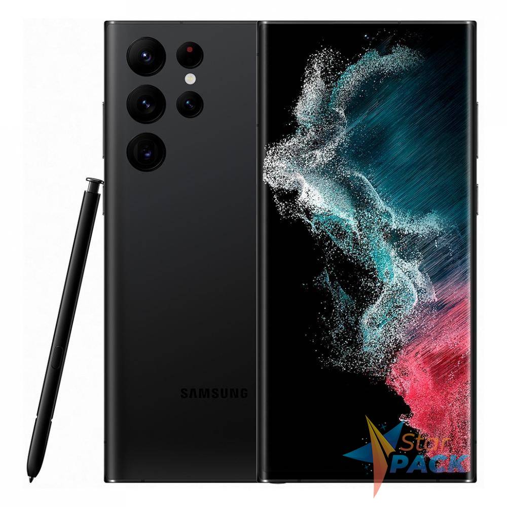 SMARTphone Samsung, Galaxy S22  ecran 6.1 inch, dual sim,  rez. camera 10 Mpix,  memorie interna 256 GB, 5G, Android, acumulator 3700 mAh, negru