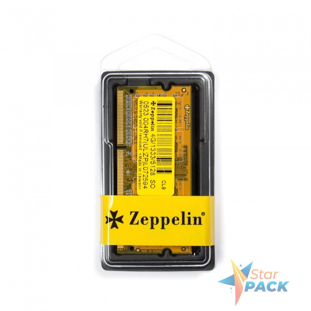 SODIMM  Zeppelin, DDR3 4GB, 1333 MHz, retail