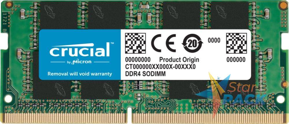 SODIMM Crucial, 8GB DDR4, 3200 MHz