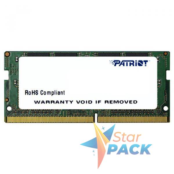 SODIMM Patriot, 4GB DDR4, 2400 MHz