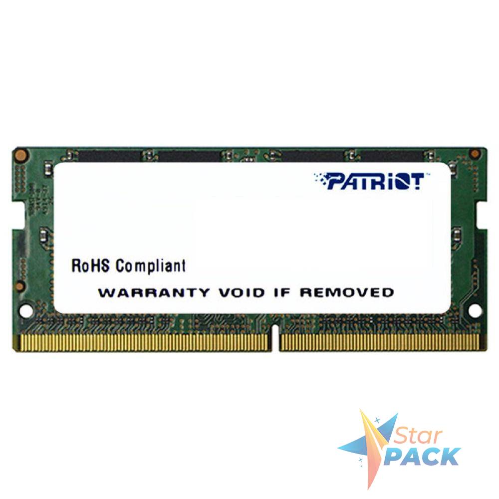 SODIMM Patriot, 8GB DDR4, 2400 MHz