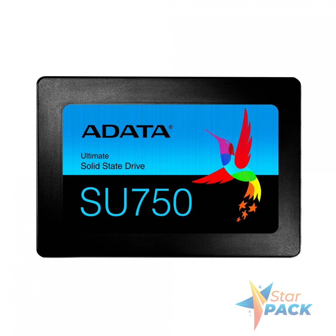 SSD ADATA, Ultimate SU750, 256 GB, 2.5 inch, S-ATA 3, 3D TLC Nand, R/W: 550/520 MB/s