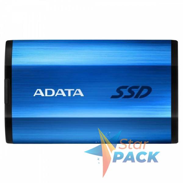 SSD. extern ADATA SE800, 512GB, 2.5 inch, USB Type C, R/W: 1000MB/s, negru