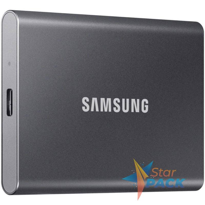 SSD. extern SAMSUNG T7, 500GB, USB 3.2 gen 1, gri