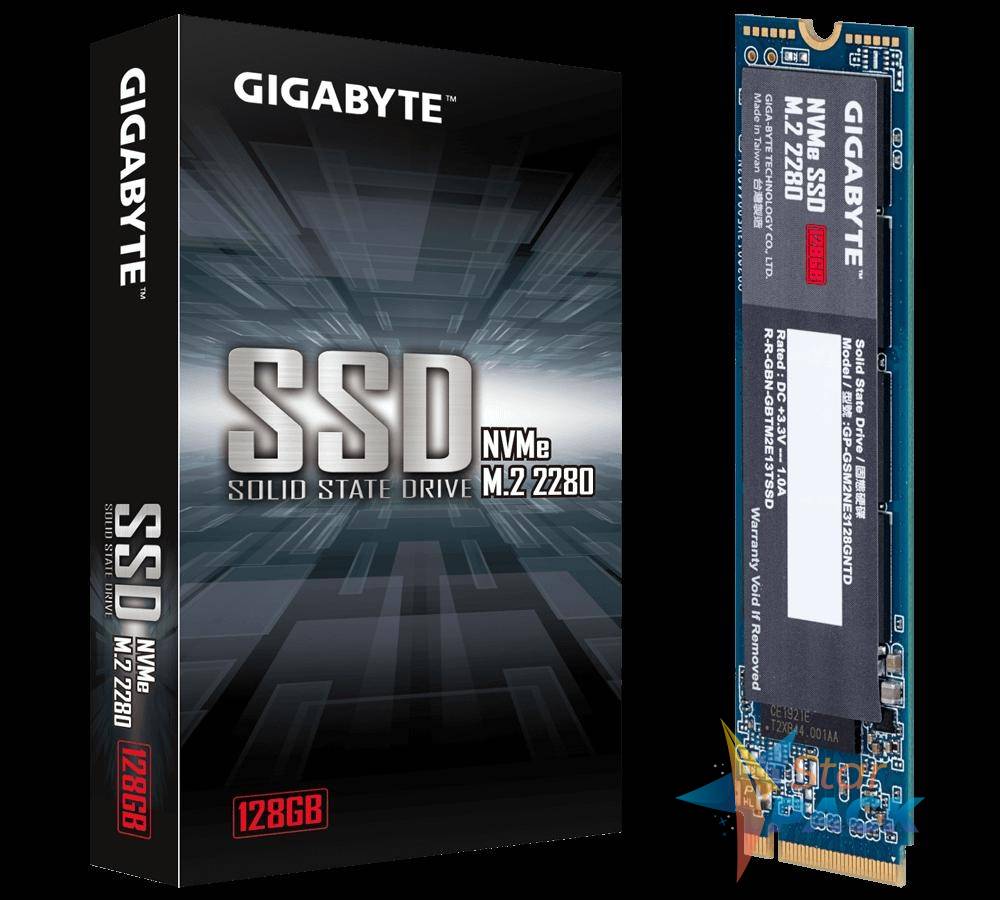 SSD GIGABYTE, 128 GB, M.2, PCIe Gen3.0 x4, 3D Nand, R/W: 1550/550 MB/s
