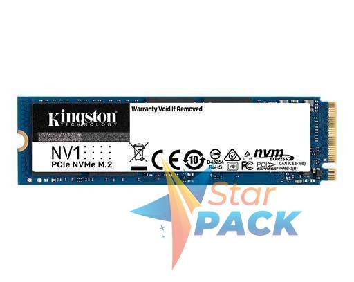 SSD KINGSTON NV1, 2TB, M.2, PCIe Gen3.0 x4, 3D TLC Nand, R/W: 2100/1700 MB/s