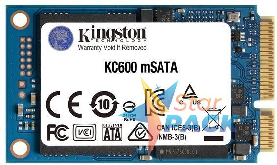 SSD KINGSTON SKC600MS, 1TB, mSATA, S-ATA 3, 3D TLC Nand, R/W: 550/520 MB/s