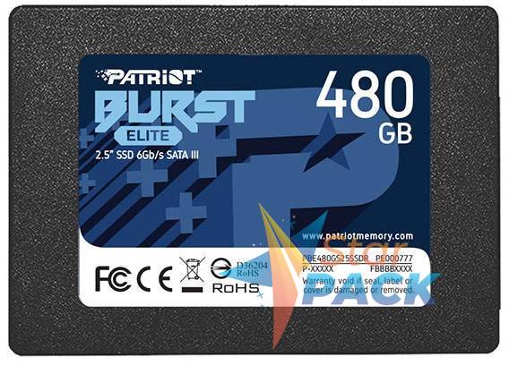 SSD PATRIOT, BURST ELITE, 480 GB, 2.5 inch, S-ATA 3, 3D QLC Nand, R/W: 450/320 MB/s, 45507032