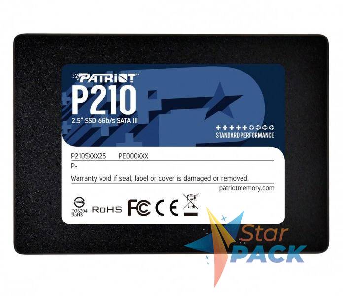 SSD PATRIOT P210, 256GB, 2.5 inch, S-ATA 3, 3D TLC Nand, R/W: 500/400 MB/s