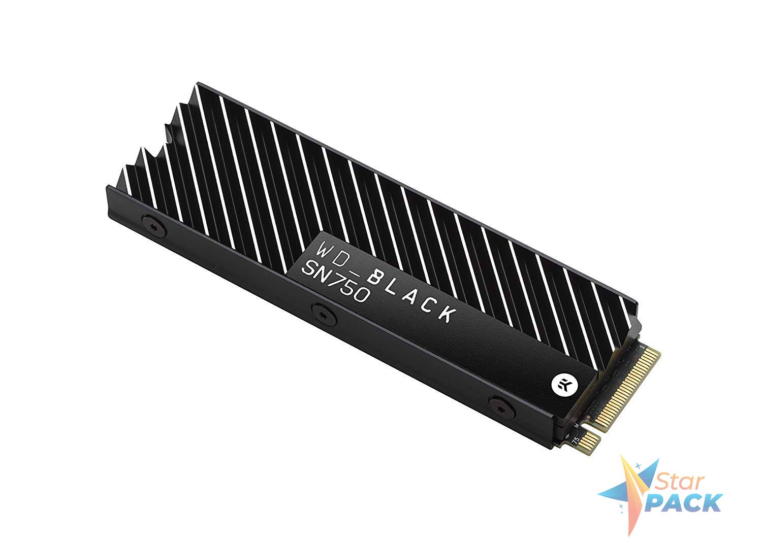 SSD WD, Black, 500 GB, M.2, PCIe Gen3.0 x4, 3D Nand, R/W: 3430/2600 MB/s