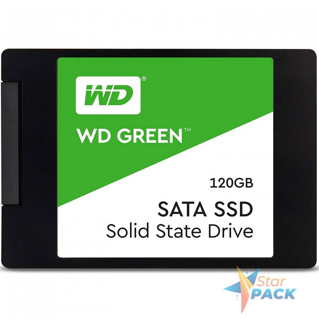 SSD WD, Green, 120 GB, 2.5 inch, S-ATA 3, 3D TLC Nand, R/W: 540/430 MB/s