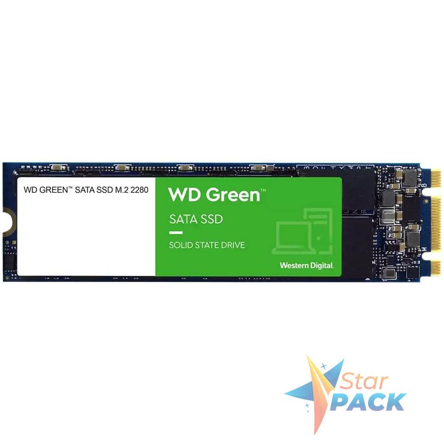SSD WD Green 240GB SATA 6Gbps, M.2 2280, Read: 545 MBps